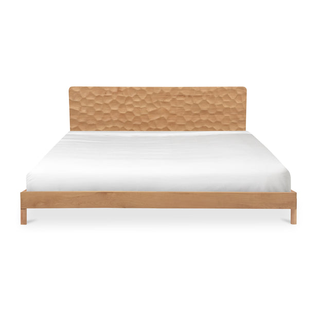 Moe's Home Collection Misaki Natural Wood King Size Bed