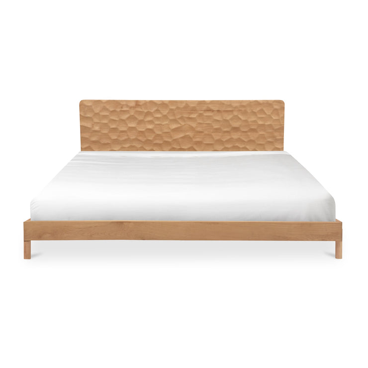 Moe's Home Collection Misaki Natural Wood King Size Bed