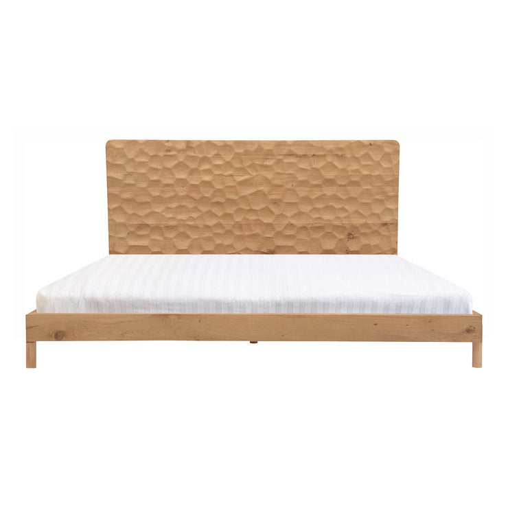 Moe's Home Collection Misaki Natural Wood King Size Bed