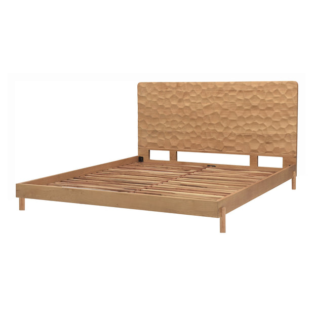 Moe's Home Collection Misaki Natural Wood King Size Bed