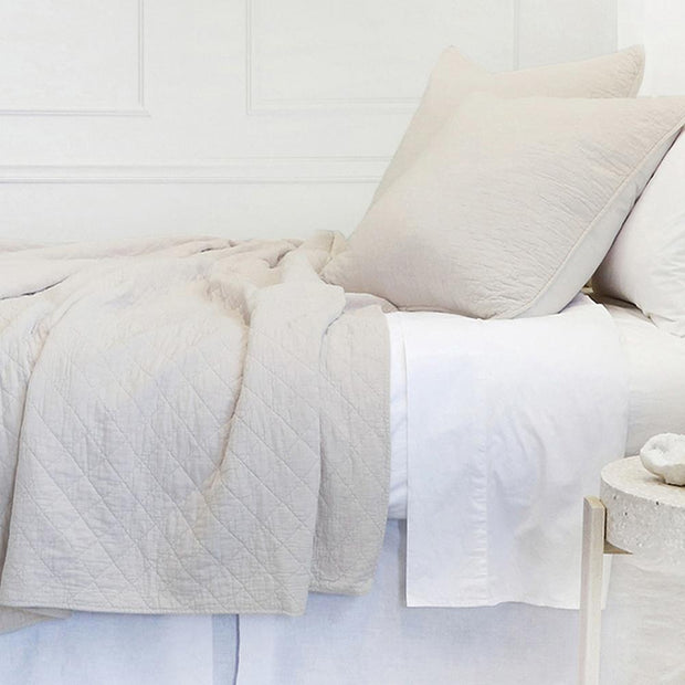Pom Pom at Home Huntington Taupe Coverlet and Euro Shams ~ Available in Queen and King Sizes