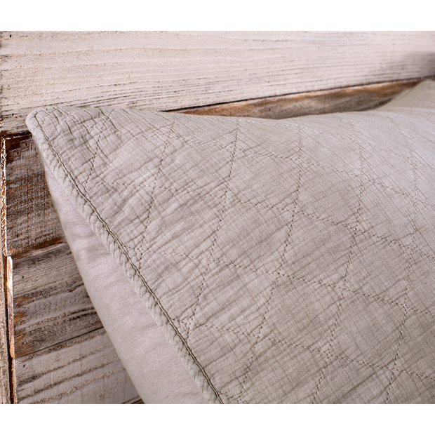Pom Pom at Home Huntington Taupe Coverlet and Euro Shams ~ Available in Queen and King Sizes