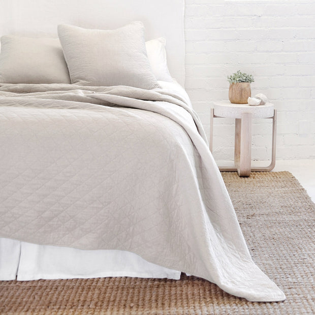 Pom Pom at Home Huntington Taupe Coverlet and Euro Shams ~ Available in Queen and King Sizes
