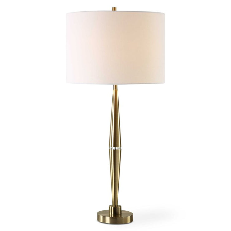 Casa Bella Living Timeless Metal Lamp Finished in Antique Brass Table Lamp