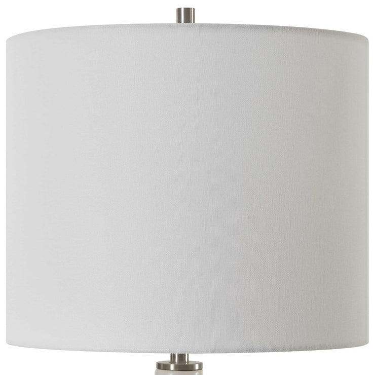 Casa Bella Living Chalk White and Black Combination Accent Lamp