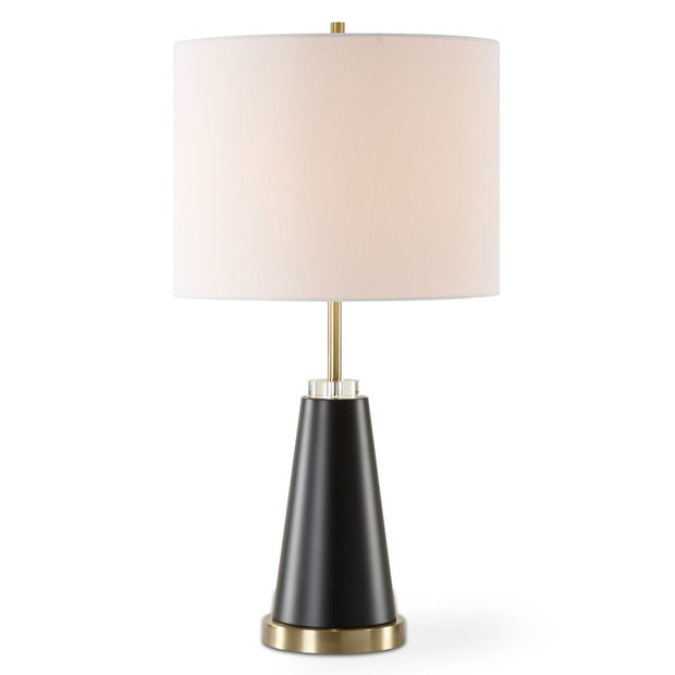Casa Bella Living Modern Silhouette With Black Finishes And Antique Brass Accents