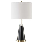 Casa Bella Living Modern Silhouette With Black Finishes And Antique Brass Accents