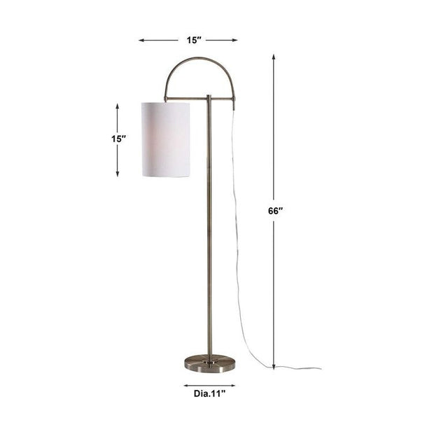 Casa Bella Living Antique Brass Finished Floor Lamp