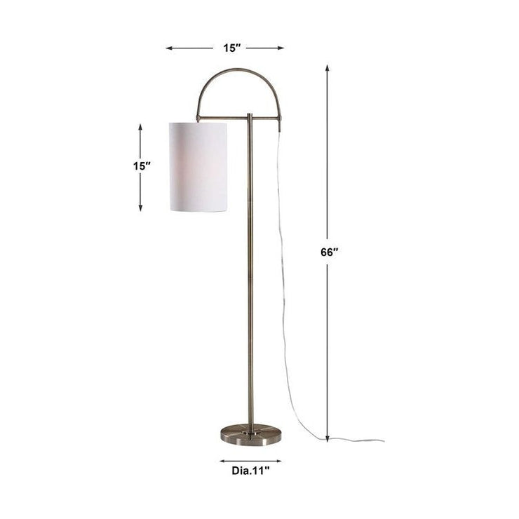 Casa Bella Living Antique Brass Finished Floor Lamp