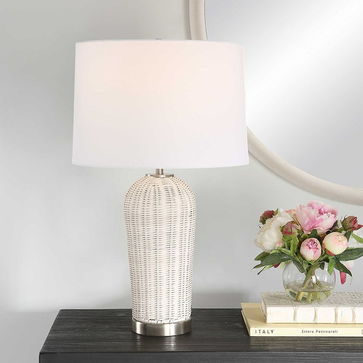 Casa Bella Living Woven Rattan Table Lamp