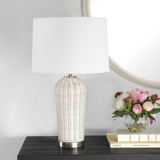 Casa Bella Living Woven Rattan Table Lamp