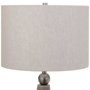 Casa Bella Living Gray Wavy Lines Ceramic Table Lamp