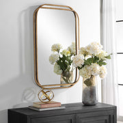 Casa Bella Living Overlapping Metal Frames Brushed in Gold Mirror