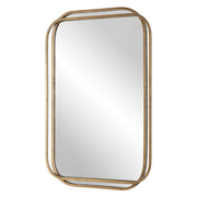 Casa Bella Living Overlapping Metal Frames Brushed in Gold Mirror