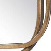Casa Bella Living Overlapping Metal Frames Brushed in Gold Mirror