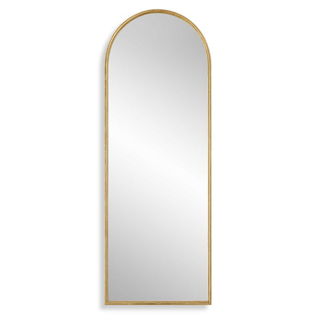 Casa Bella Living Metal Arched Mirror Finished In Antique Gold