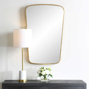 Casa Bella Living Gold Leaf Finished Softly Curved Mirror