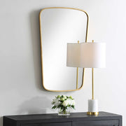 Casa Bella Living Gold Leaf Finished Softly Curved Mirror