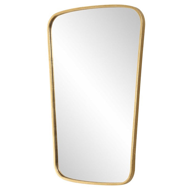 Casa Bella Living Gold Leaf Finished Softly Curved Mirror
