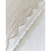 Pom Pom at Home Kelly Flax Linen Scalloped Sheet Set ~ Available in Queen and King Sizes