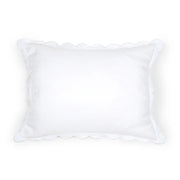 Pom Pom at Home Kelly White Linen Scalloped Duvet Cover & Pillow Shams ~ Available in Queen and King Sizes