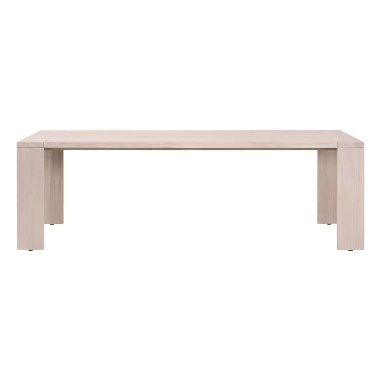 Essentials For Living Big Sur Outdoor Dining Table ~ Washed Ever Teak