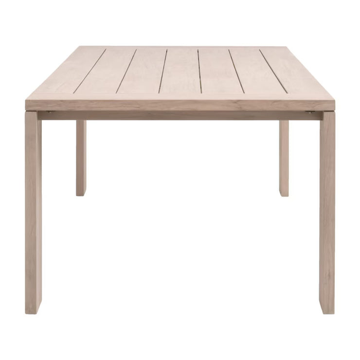 Essentials For Living Big Sur Outdoor Dining Table ~ Washed Ever Teak