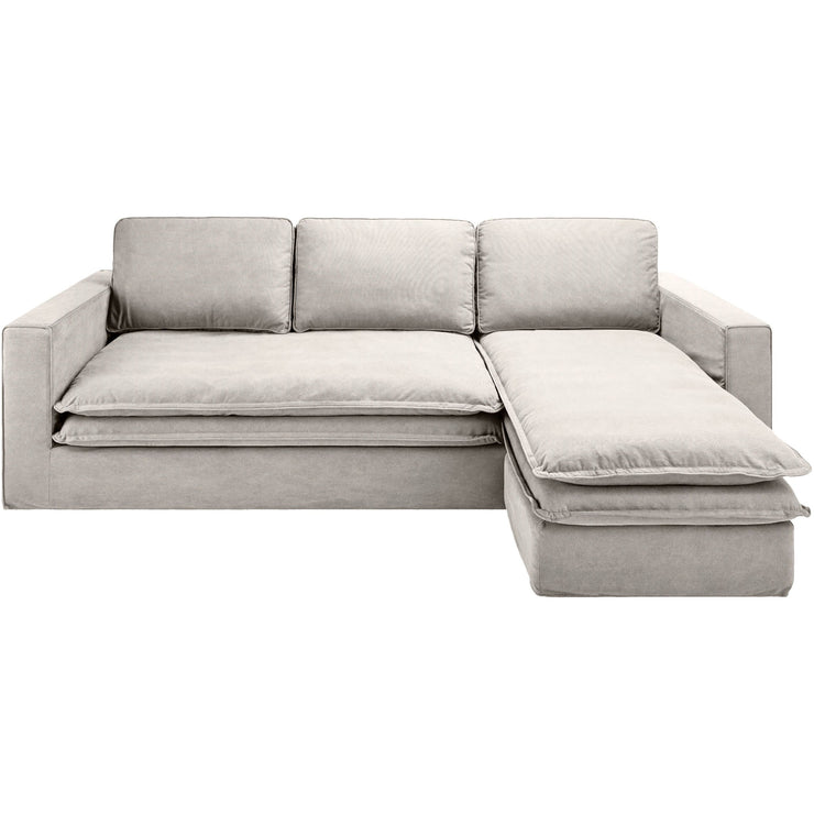 Surya Davis Modern Sectional Sofa with Chaise