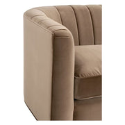 Essentials For Living Bronx 87” Channel Back Sofa ~ Caramel Velvet