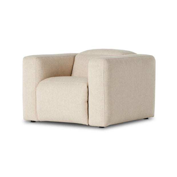 Four Hands Radley Power Recliner Accent Chair ~ Antigo Natural Upholstered Performance Fabric
