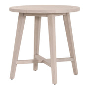 Essentials For Living Carmel Outdoor 36” Round Counter Table ~ Washed Ever Teak