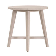 Essentials For Living Carmel Outdoor 36” Round Counter Table ~ Washed Ever Teak
