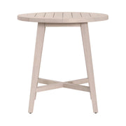 Essentials For Living Carmel Outdoor 36” Round Counter Table ~ Washed Ever Teak