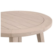 Essentials For Living Carmel Outdoor 36” Round Counter Table ~ Washed Ever Teak