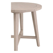 Essentials For Living Carmel Outdoor 36” Round Counter Table ~ Washed Ever Teak