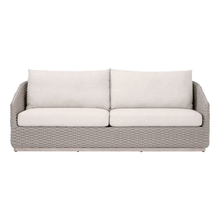 Essentials For Living Caspian Outdoor 89” Sofa ~ Performance Ecru Weave