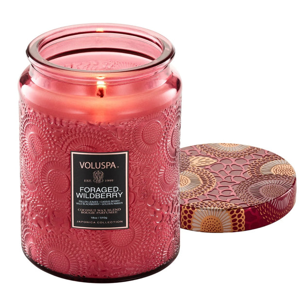 Voluspa Foraged Wildberry Large Jar Candle ~ 18 oz.