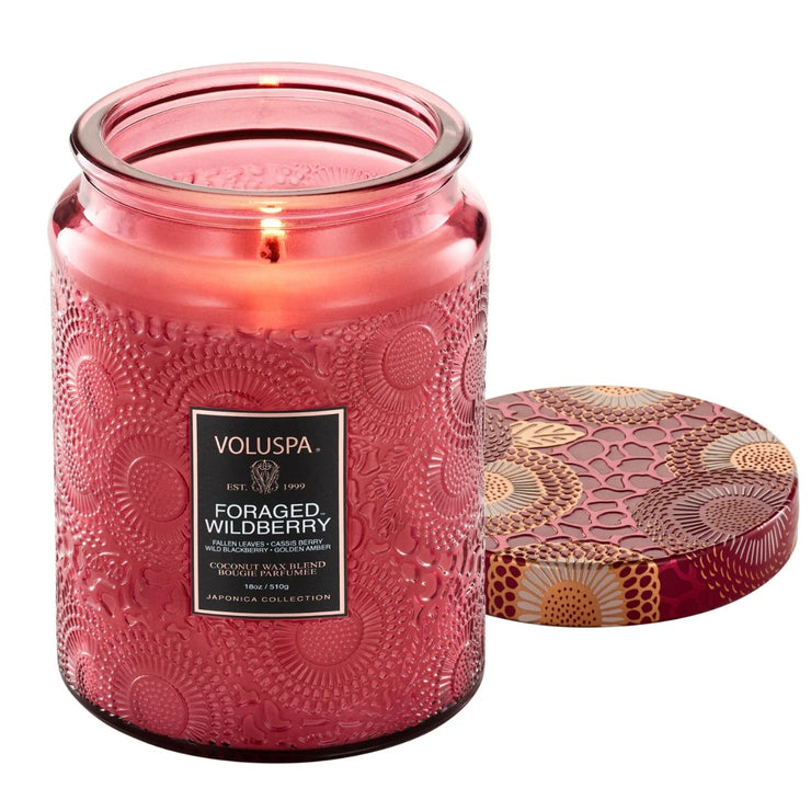 Voluspa Foraged Wildberry Large Jar Candle ~ 18 oz.