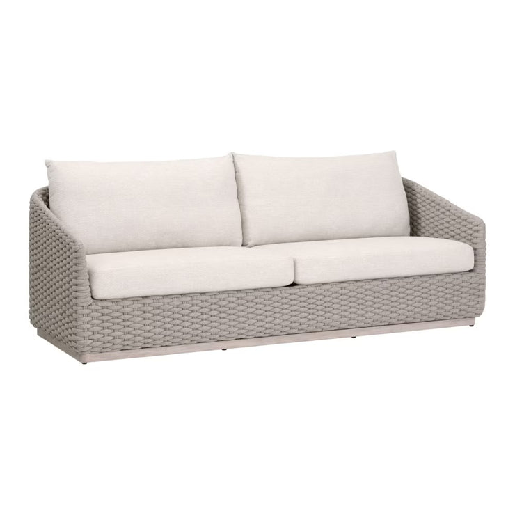 Essentials For Living Caspian Outdoor 89” Sofa ~ Performance Ecru Weave