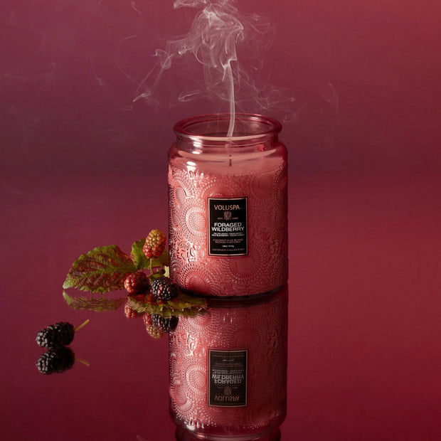 Voluspa Foraged Wildberry Large Jar Candle ~ 18 oz.