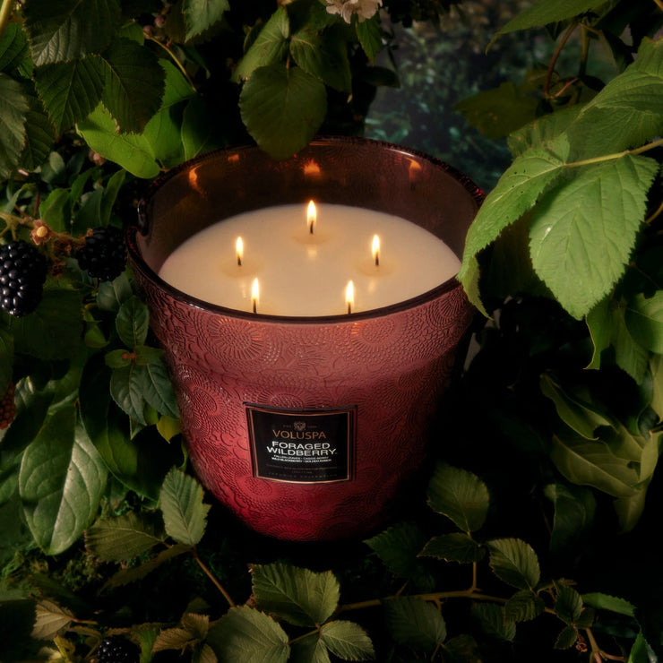 Voluspa Foraged Wildberry 5 Wick Hearth Candle ~ 123 oz.