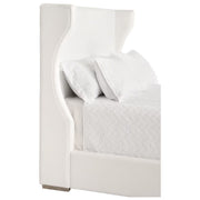 Essentials For Living Balboa Queen Bed ~ Live Smart Peyton-Pearl Performance Fabric With Natural Gray Oak