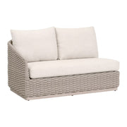 Essentials For Living Caspian Outdoor Modular Left- Facing, 1-Arm Sofa ~ Performance Ecru Weave