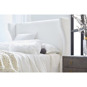 Essentials For Living Balboa Queen Bed ~ Live Smart Peyton-Pearl Performance Fabric With Natural Gray Oak