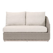 Essentials For Living Caspian Outdoor Modular Right- Facing, 1-Arm Sofa ~ Performance Ecru Weave