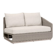Essentials For Living Caspian Outdoor Modular Right- Facing, 1-Arm Sofa ~ Performance Ecru Weave