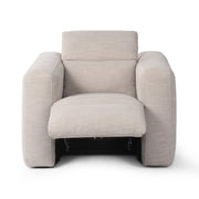 Four Hands Radley Power Recliner Accent Chair ~ Laken Stone Upholstered Fabric
