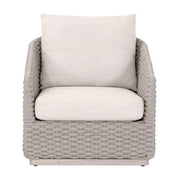 Essentials For Living Caspian Outdoor Sofa Chair ~ Performance Ecru Weave
