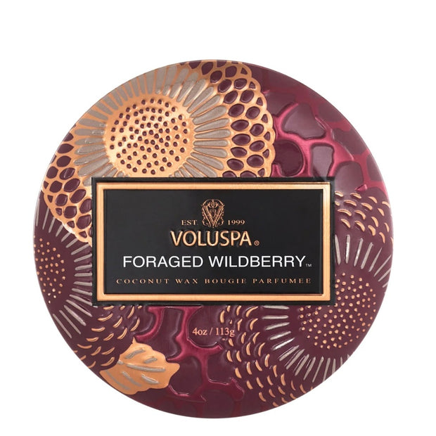 Voluspa Foraged Wildberry Mini Tin Candle