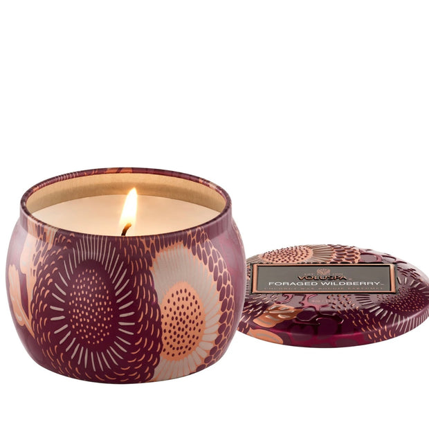 Voluspa Foraged Wildberry Mini Tin Candle